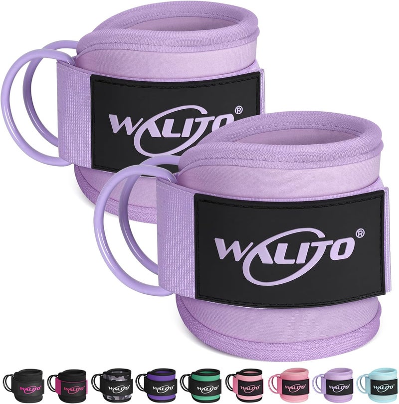 WALITO Gym Ankle Straps for Cable Machines Women & Men - Glute Kickback Ankle Cuff, Adjustable Cable Machine Accessories for Leg Extensions, Hip Abductors & Lower Body Workouts - Image 1